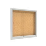 Info-Wandvitrine,  93 cm hoch, 100x8,0 cm (B/T), Rückwand: Kork, 